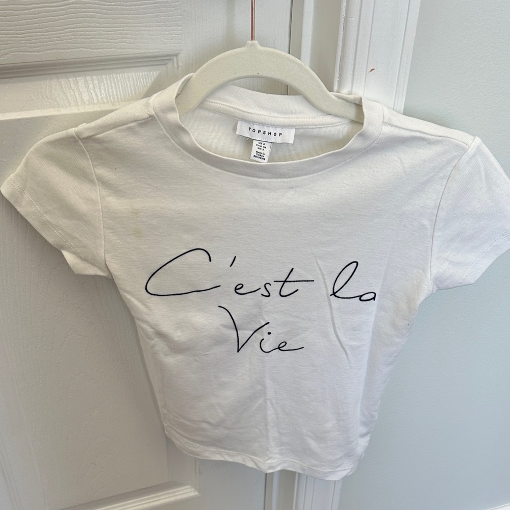 Topshop White Crop Top